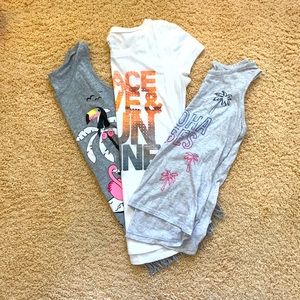 Justice youth 12 tank tops and tee-shirt sleeve